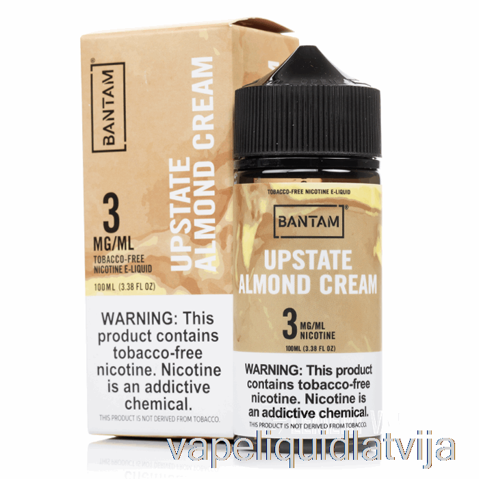 Upstate Mandeļu Krēms - Bantam Vape - 100ml 3mg Vape šķidrums